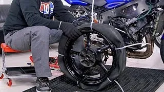 How to Change Motorcycle Tire with Ziptie