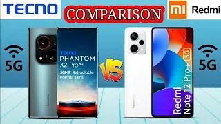 Tecno Phantom X2 Pro 5g vs Redmi Note 12 Pro Plus 5g | Full Comparison | Parveen Tech Mobile