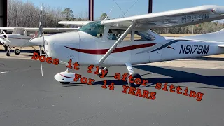 Abandoned Cessna 182 MAJOR FUEL LEAK and First Flight IN 14 YEARS