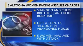 3 women charged after Altoona teen 'left bloody,' shots fired, police say