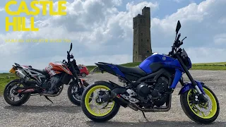 Castle Hill UK | Yamaha MT09 KTM 790 Duke @KtmGOOSE4009