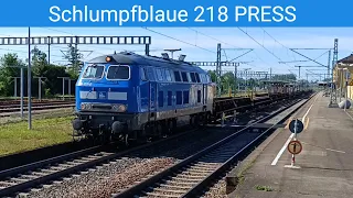 🇩🇪💙⚠️ Schlumpfblaue 218 PRESS endlich wieder auf der Südbahn | 218 057