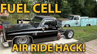 Hidden 20-Gallon Fuel Cell Install + Air Ride HACK! | C10 Square Body Ep.3 | SLAMBOX Update