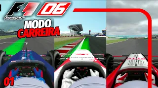 F1 2006 PS2 | O INÍCIO DA SAGA NO MODO CARREIRA | EP 01