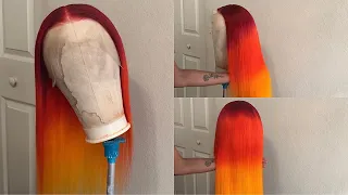 Fire Ombré Wig Tutorial 🔥