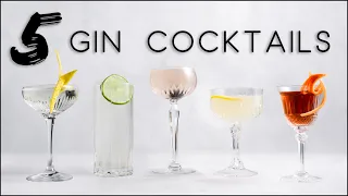 5 EASY GIN COCKTAIL RECIPES!