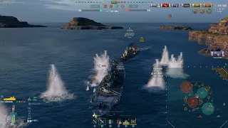 WOWs Shikishima 270k et double ram pour la victoire.