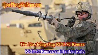 Tên lửa chống tăng RPG-76 Komar (Mosquito) của Ba Lan - Polish RPG-76 Komar anti tank missile