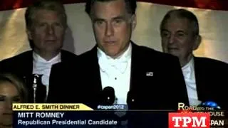 Six Of Romney And Obama's Jokes From Al Smith Dinner
