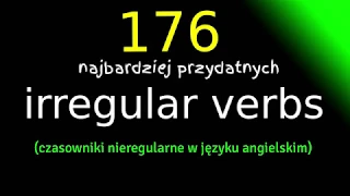 nauka angielskiego - czasowniki nieregularne - irregular verbs