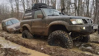 Hard Off road Trip !!! Mud play  Fails and Recovery !