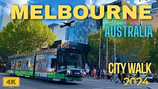 Melbourne city walk 4K |Melbourne CBD 4k city walk |4k walk