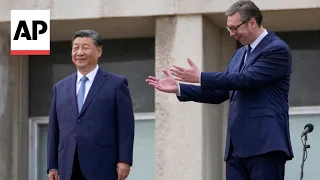 Chinese leader Xi Jinping meets Serbia's Vucic on the second leg of his Europe tour