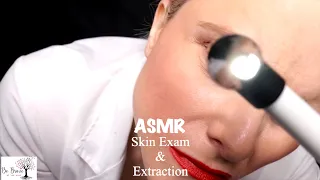 ASMR Dermatologist Skin Exam & Extraction Roleplay: Gloves, Light & Face Touching