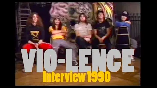 VIO-LENCE | Interview 1990 | "Hard 'N Heavy" VHS | Rob Flynn Pre- Machine Head