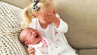 Cute and Adorable Moments of kids meeting newborn baby sibling for the first time