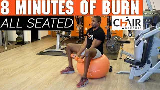 8 Minute Total Body Chair Workout with Dumbbells