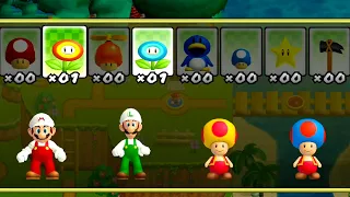 Newer Super Mario Bros. Wii – 4 Players World 1 Walkthrough Co-Op