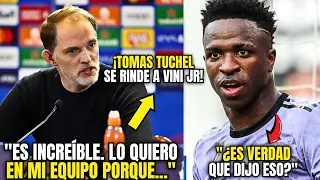 🚨 ¡Guau! ¡Mira lo que DIJO THOMAS TUCHEL sobre VINI JR HOY! NOTICIAS DEL REAL MADRID