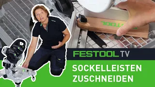 Sockelleisten zuschneiden mit der Akku-Leistensäge SYMMETRIC SYMC 70 (Festool TV Folge 270)