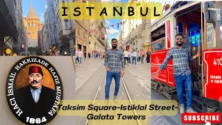 Let's Explore The Heart Of Istanbul🇹🇷Night Life(Taksim Square,Istiklal Street,Galata Towers)| Vlog