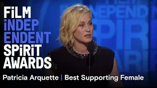 Patricia Arquette wins Best Supporting Female at the 30th Film Independent Spirit Awards