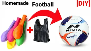 how to make football with balloon/ Homemade football easy   DIY/ how to make football.#football