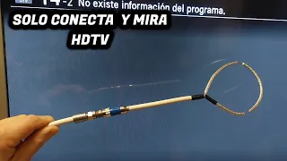 Solo con un cable Mira todos los canales digitales gratis