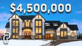 Inside a $4.5M Modern French Mansion in Calgary, Canada! | Propertygrams House Tour