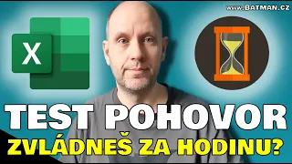 Zvládneš test na pohovor z Excelu? A za 60 minut?