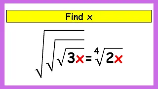 🔴Nice Radical Math Problem | Olympiad Mathematic | Find the Value Of X