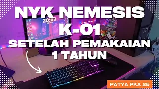 Beginilah wujud keyboard NYK Nemesis K-01 Setelah Pemakaian 1 Tahun Lebih