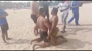 Venuzo Dawhuo vs African Wrestler. Nagaland vs Africa. World Nomad Games. Kyrgyzstan. Enjoy!