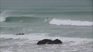 Surfing Little Fistral 30 01 2021, Newquay, Cornwall