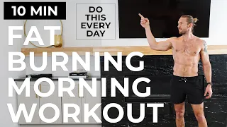 10 MIN FAT BURNING MORNING WORKOUT | Do This Every Day | No Equipment HIIT Workout