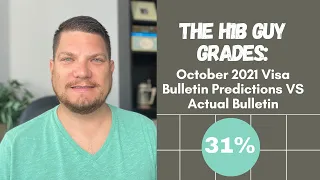 THE H1B GUY GRADES: October 2021 Visa Bulletin Predictions VS the Actual Visa Bulletin Released