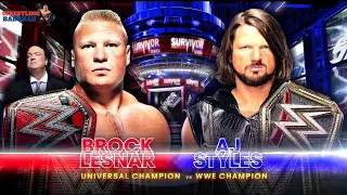 WWE SURVIVOR SERIES 2017 AJ Styles vs Brock Lesnar promo