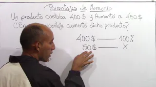 Porcentajes de Aumento (Recargo) - ¿En que porcentaje aumentó el precio de un producto?