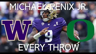 Michael Penix Jr - Every Throw vs Oregon