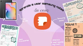 Samsung notes desde cero + nueva actualización