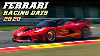 Ferrari racing days Spa 2020 - FXXK evo, F1, 488 Challenge, 599xx