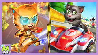 Talking Tom Hero Dash vs Talking Tom Karting.Гонка на Скорость Новых Джинджеров.Какая Игра Круче