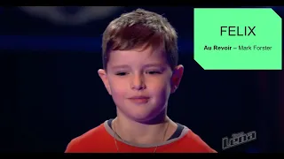 Felix - Au Revoir (Mark Forster) The Voice Kids 2023 Short Version