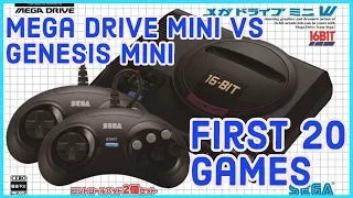 Let's Compare Sega Mega Drive Mini vs Sega Genesis Mini
