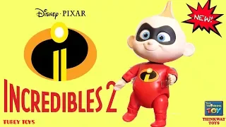 Disney Pixar The Incredibles 2 Movie Toys Jack-Jack Talking Action Figure Poseable Thinkway Toys