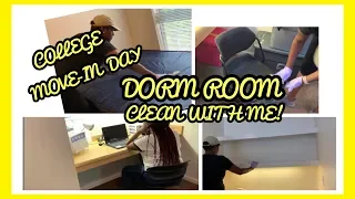 DORM ROOM CLEAN WITH ME | COLLEGE MOVE-IN DAY | EXTREME CLEAN