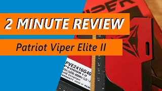 DDR4-4000 tested and overclocked - Patriot Viper Elite ll 2x8GB Review