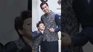 Iqrar ul hassan and pehlaj in same dress/father and son matching outfits/same dress for son & dad