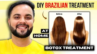 DIY Brazilian Keratin Treatment at Home || Botox Treatment at Home