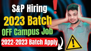 Biggest Hiring 2023 Batch | OFF Campus Job Drive | 2020 | 2021 | 2022 | 2023 Batch Hiring | Apply